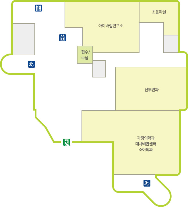 여성전문센터 1층 원무데스크